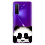 For Huawei P40 Lite 5G Coloured Drawing Pattern Highly Transparent TPU Protective Case(Panda)