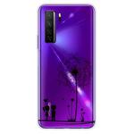 For Huawei P40 Lite 5G Coloured Drawing Pattern Highly Transparent TPU Protective Case(Dandelion)