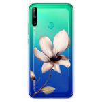 For Huawei P40 Lite E Coloured Drawing Pattern Highly Transparent TPU Protective Case(Lotus)