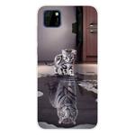 For Huawei Y5p (2020) Coloured Drawing Pattern Highly Transparent TPU Protective Case(Cat Tiger)