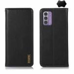 For Nokia G42 5G KHAZNEH Nappa Top Layer Cowhide Leather Phone Case(Black)