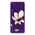 For Huawei Y6p (2020) Coloured Drawing Pattern Highly Transparent TPU Protective Case(Lotus)