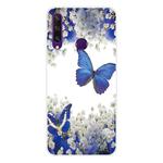 For Huawei Y6p (2020) Coloured Drawing Pattern Highly Transparent TPU Protective Case(Purple Butterfly)