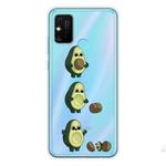 For Huawei Honor 9A Coloured Drawing Pattern Highly Transparent TPU Protective Case(Avocado)