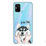 For Huawei Honor 9A Coloured Drawing Pattern Highly Transparent TPU Protective Case(Pinch Dog)