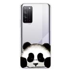 For Huawei Honor X10 Coloured Drawing Pattern Highly Transparent TPU Protective Case(Panda)