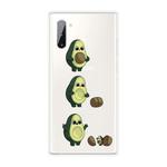 For Samsung Galaxy Note 10 Coloured Drawing Pattern Highly Transparent TPU Protective Case(Avocado)