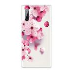 For Samsung Galaxy Note 10 Coloured Drawing Pattern Highly Transparent TPU Protective Case(Cherry Blossoms)