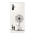 For Samsung Galaxy Note 10+ Coloured Drawing Pattern Highly Transparent TPU Protective Case(Dandelion)