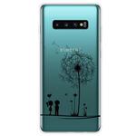 For Samsung Galaxy S10 5G Coloured Drawing Pattern Highly Transparent TPU Protective Case(Dandelion)