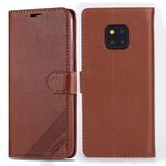 For Huawei Mate 20 Pro AZNS Sheepskin Texture Horizontal Flip Leather Case with Holder & Card Slots & Wallet(Brown)