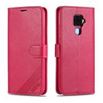 For Huawei Mate 30 Lite / Nova 5i Pro AZNS Sheepskin Texture Horizontal Flip Leather Case with Holder & Card Slots & Wallet(Red)