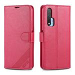 For Huawei Nova 6 AZNS Sheepskin Texture Horizontal Flip Leather Case with Holder & Card Slots & Wallet(Red)