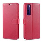 For Huawei Nova 7 / 7 Pro AZNS Sheepskin Texture Horizontal Flip Leather Case with Holder & Card Slots & Wallet(Red)