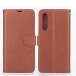For Huawei P30 AZNS Sheepskin Texture Horizontal Flip Leather Case with Holder & Card Slots & Wallet(Brown)