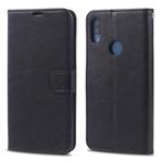 For Huawei Y6(2019) / Enjoy 9E AZNS Sheepskin Texture Horizontal Flip Leather Case with Holder & Card Slots & Wallet(Black)