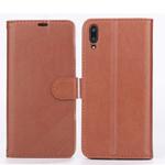 For Huawei Enjoy 9 AZNS Sheepskin Texture Horizontal Flip Leather Case with Holder & Card Slots & Wallet(Brown)
