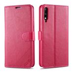 For Huawei Enjoy 10 / Honor Play 3 AZNS Sheepskin Texture Horizontal Flip Leather Case with Holder & Card Slots & Wallet(Red)