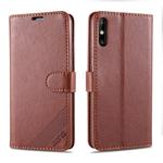 For Huawei Enjoy 10e AZNS Sheepskin Texture Horizontal Flip Leather Case with Holder & Card Slots & Wallet(Brown)