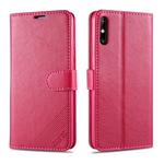 For Huawei Enjoy 10e AZNS Sheepskin Texture Horizontal Flip Leather Case with Holder & Card Slots & Wallet(Red)