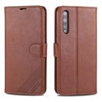 For Huawei Enjoy 10s / Honor 20 Lite AZNS Sheepskin Texture Horizontal Flip Leather Case with Holder & Card Slots & Wallet(Brown)