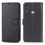 For Huawei Honor 10 Lite AZNS Sheepskin Texture Horizontal Flip Leather Case with Holder & Card Slots & Wallet(Black)