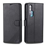 For Huawei Honor 20 Pro AZNS Sheepskin Texture Horizontal Flip Leather Case with Holder & Card Slots & Wallet(Black)