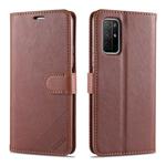 For Huawei Honor 30S AZNS Sheepskin Texture Horizontal Flip Leather Case with Holder & Card Slots & Wallet(Brown)