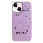 For iPhone 13 Painted Pattern PC Phone Case(Splashing Ink)