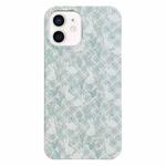 For iPhone 12 Painted Pattern PC Phone Case(Tulip Bunny)