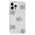 For iPhone 13 Pro Painted Pattern PC Phone Case(Papa Bear)