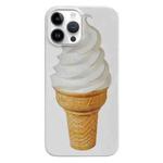 For iPhone 13 Pro Max Painted Pattern PC Phone Case(Ice Cream)