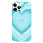 For iPhone 12 Pro Painted Pattern PC Phone Case(Green Love)
