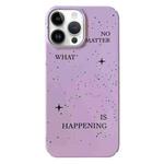 For iPhone 12 Pro Max Painted Pattern PC Phone Case(Splashing Ink)