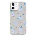 For iPhone 11 Painted Pattern PC Phone Case(Milk Yellow Dog)