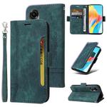 For OPPO A78 4G BETOPNICE Dual-side Buckle Leather Phone Case(Green)