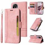 For OPPO Reno10 Pro+ 5G Global BETOPNICE Dual-side Buckle Leather Phone Case(Pink)