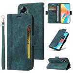 For OPPO A58 4G BETOPNICE Dual-side Buckle Leather Phone Case(Green)
