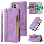 For OPPO Reno11 Pro 5G Global BETOPNICE Dual-side Buckle Leather Phone Case(Purple)