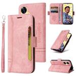 For Realme C55 BETOPNICE Dual-side Buckle Leather Phone Case(Pink)
