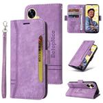 For Realme C55 BETOPNICE Dual-side Buckle Leather Phone Case(Purple)
