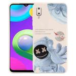 For Samsung Galaxy A02 EU Version Martian Astronaut Pattern Shockproof Phone Case(White)