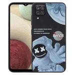 For Samsung Galaxy A12 / M12 / F12 Martian Astronaut Pattern Shockproof Phone Case(Black)
