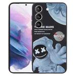 For Samsung Galaxy S21+ 5G Martian Astronaut Pattern Shockproof Phone Case(Black)