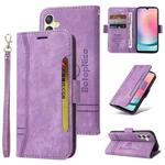 For Samsung Galaxy A24 4G BETOPNICE Dual-side Buckle Leather Phone Case(Purple)