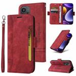 For Xiaomi Redmi Note 12 Turbo 5G BETOPNICE Dual-side Buckle Leather Phone Case(Red)