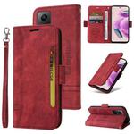 For Xiaomi Redmi Note 12S 4G Global BETOPNICE Dual-side Buckle Leather Phone Case(Red)