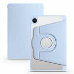 For Samsung Galaxy Tab A9 Acrylic 360 Degree Rotation Smart Tablet Leather Case(Ice Blue)