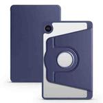 For Samsung Galaxy Tab A9+ Acrylic 360 Degree Rotation Smart Tablet Leather Case(Dark Blue)