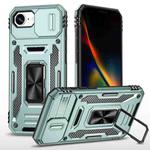 For iPhone 16e Armor PC + TPU Camera Shield Phone Case(Alpine Green)